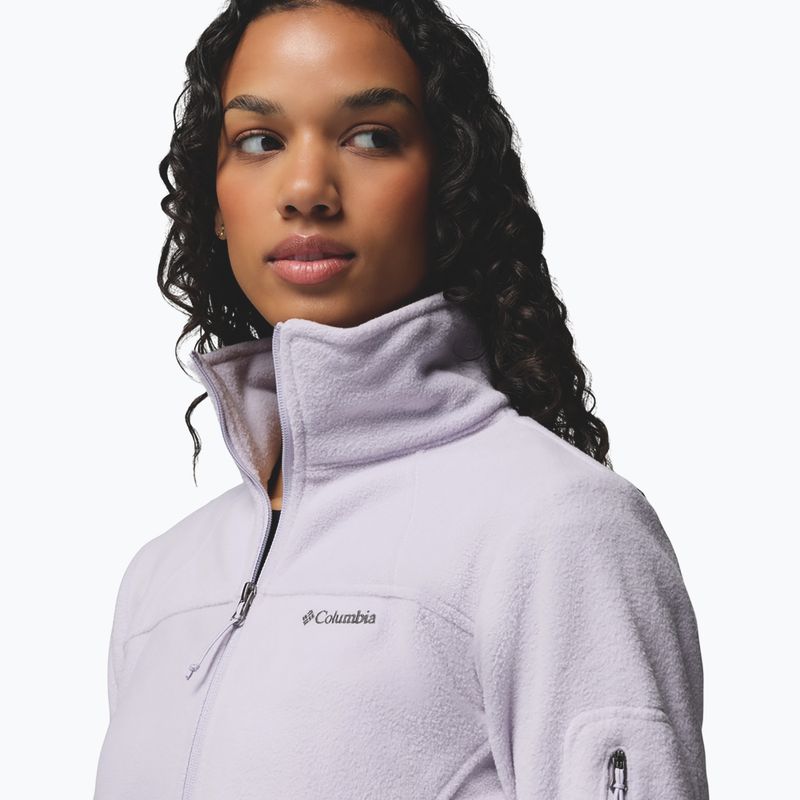 Women's fleece sweatshirt Columbia Fast Trek II lavender pearl 7