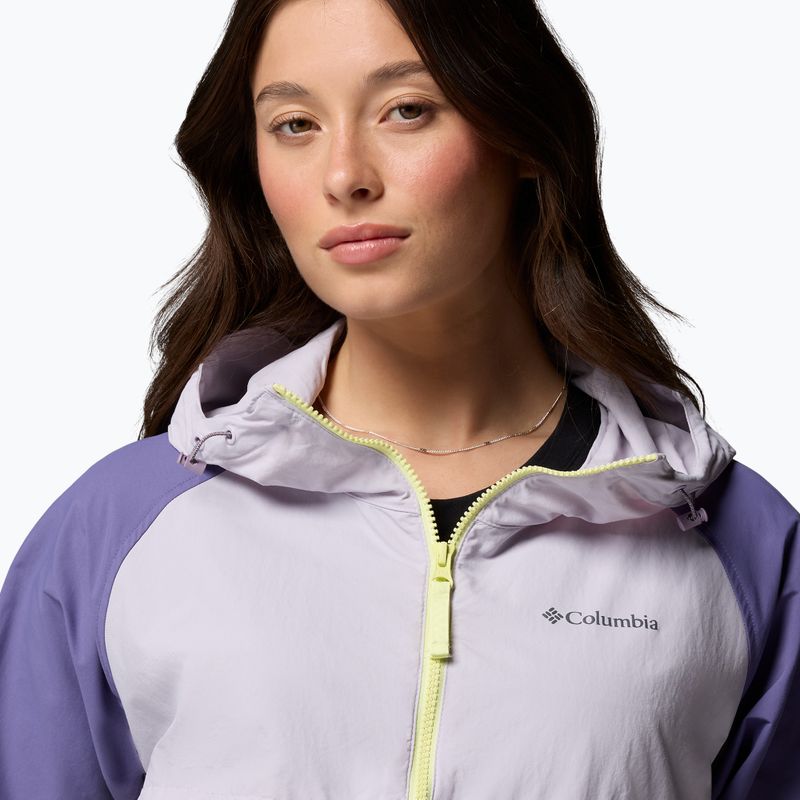 Women's wind jacket Columbia Spire Valley Windbreaker citron haze/lavender pearl/stormwatch 6