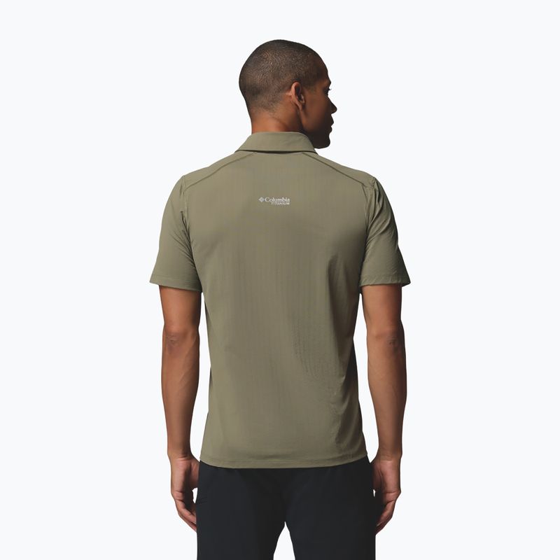 Men's T-shirt Columbia Diamond Peak Pro Polo stone green 3