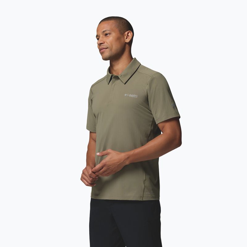 Men's T-shirt Columbia Diamond Peak Pro Polo stone green 4