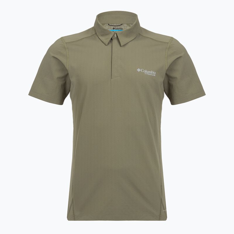 Men's T-shirt Columbia Diamond Peak Pro Polo stone green