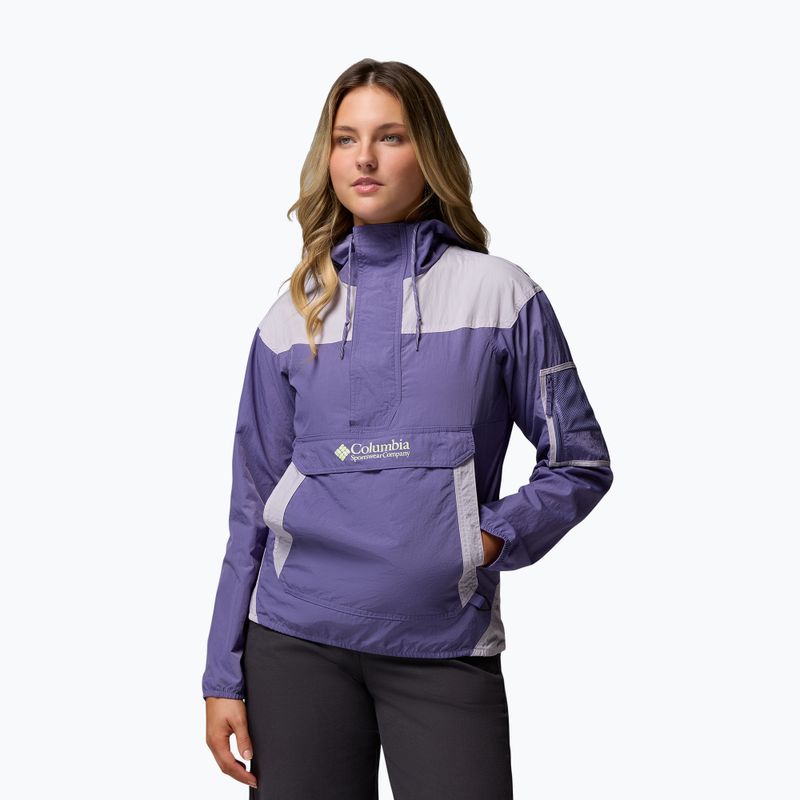 Women's wind jacket Columbia Challenger II Windbreaker stormwatch/lavender pearl