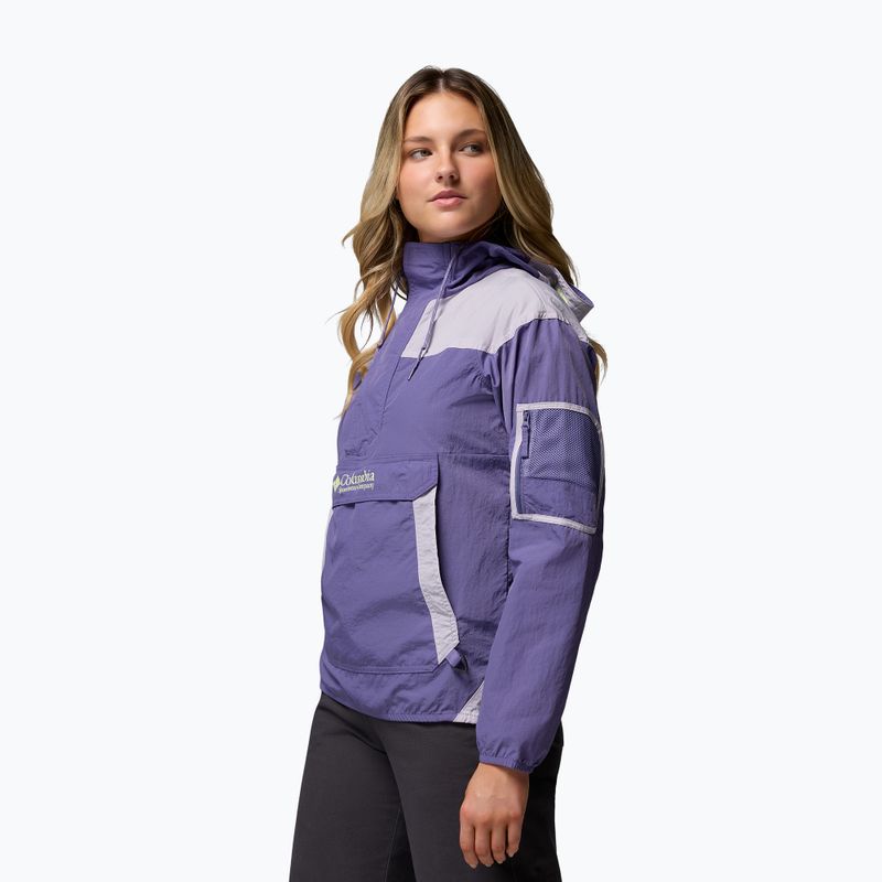 Women's wind jacket Columbia Challenger II Windbreaker stormwatch/lavender pearl 4