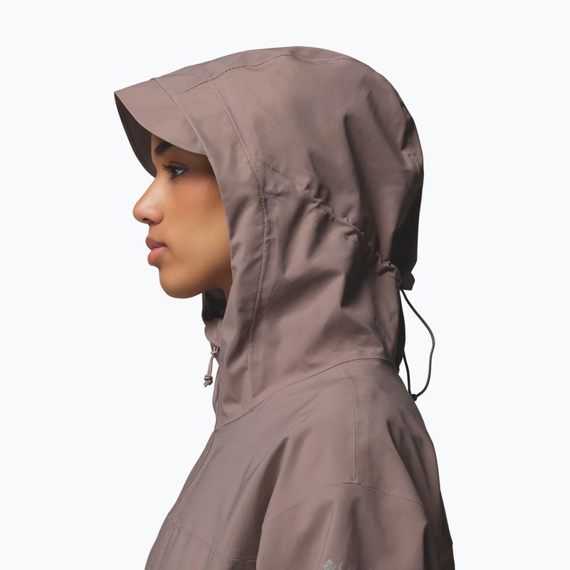 Women's rain coat Columbia Weekend Adventure II Long Shell iron 9