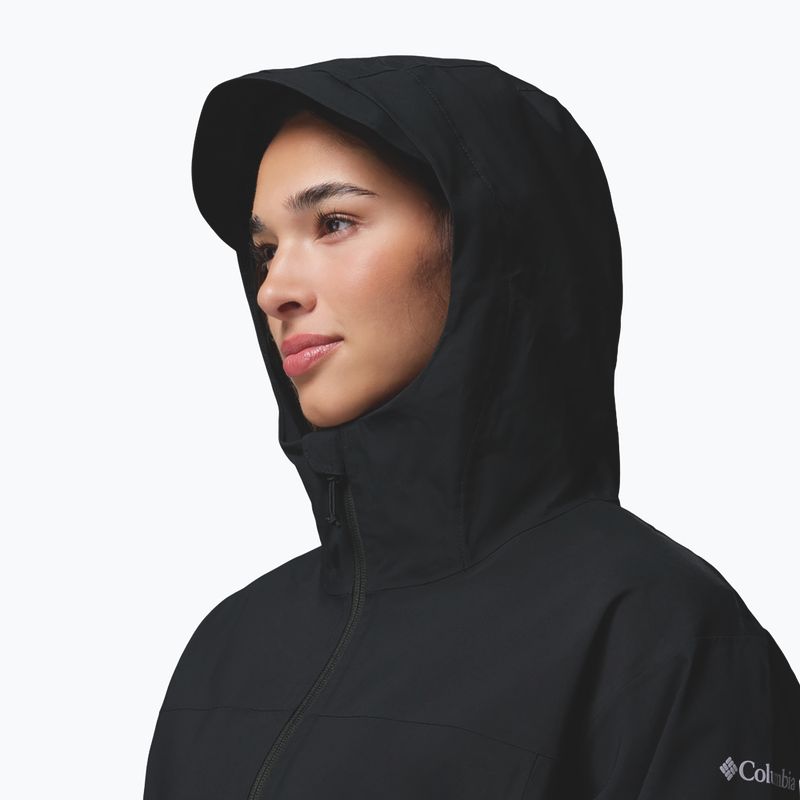 Women's rain coat Columbia Weekend Adventure II Long Shell black 6