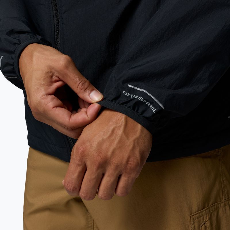 Men's wind jacket Columbia Trailborne Outerchange black 8