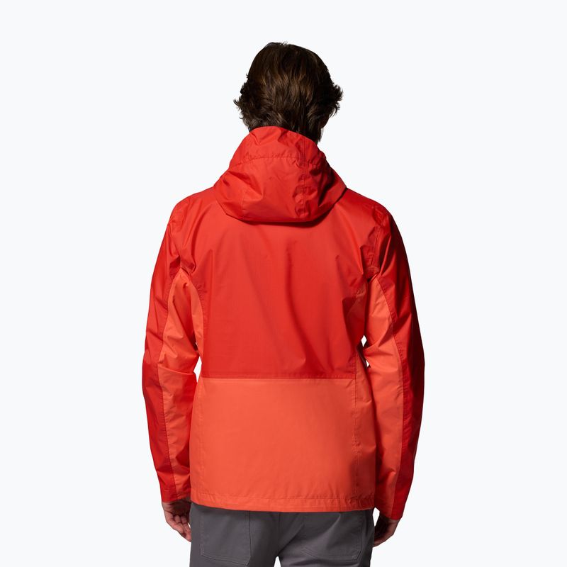 Men's rain jacket Columbia Pouring Adventure III super sonic/zing 3