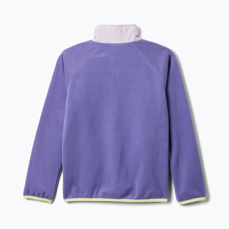 Children's fleece sweatshirt Columbia Fast Trek V Full Zip stormwatch/lavender pearl 2