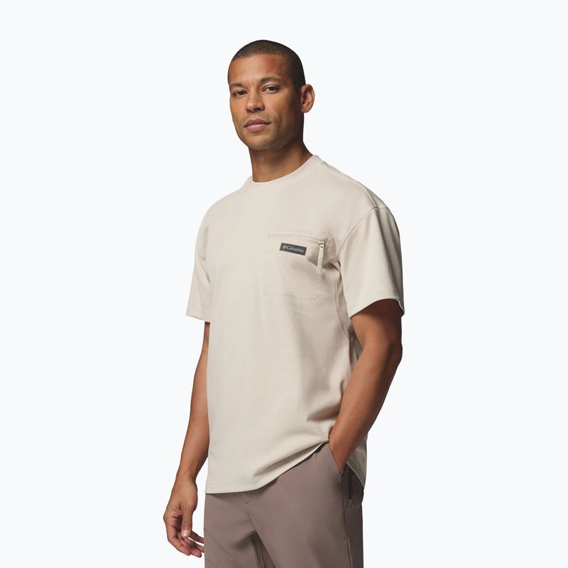 Men's T-shirt Columbia Echo Passage SS Crew dark stone 4