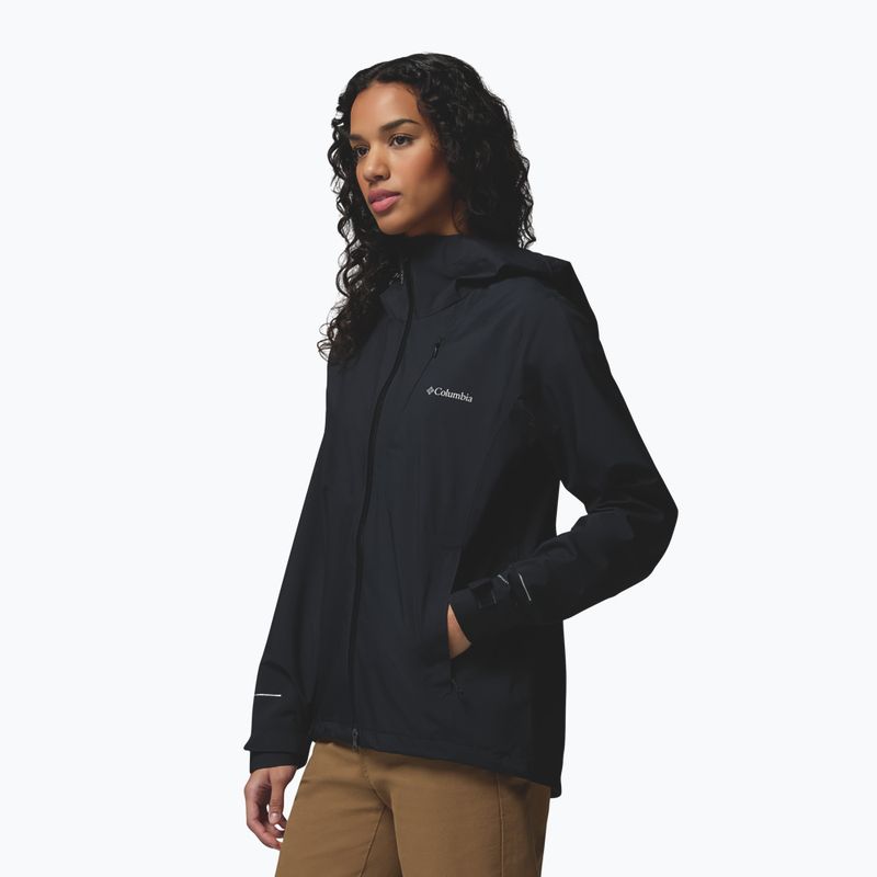 Women's softshell jacket Columbia Trailborne 2.5L Shell black 5