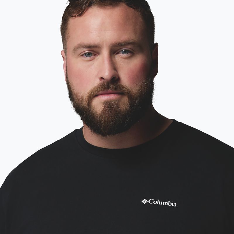 Men's T-shirt Columbia CSC Outdoor back graphic black/scoped view 5