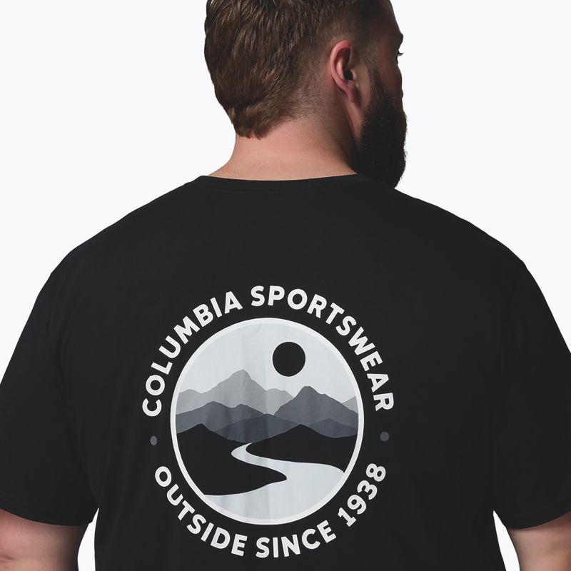 Men's T-shirt Columbia CSC Outdoor back graphic black/scoped view 6