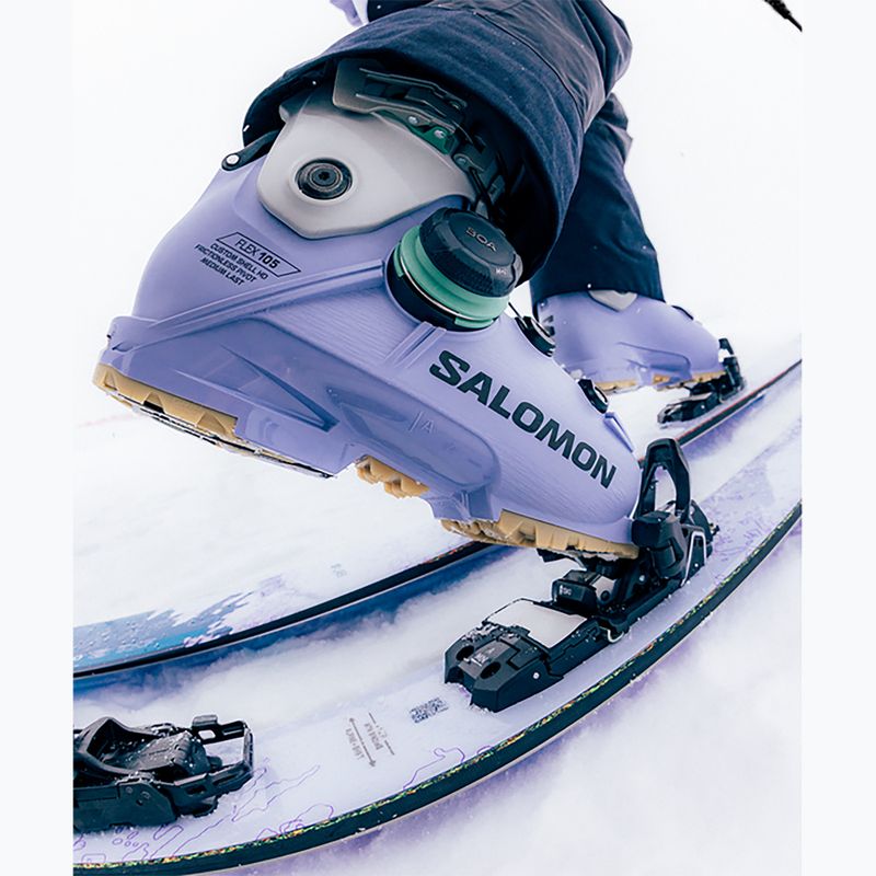 Women's ski boots Salomon Shift Supra S Boa 105 W GW cosmic sky/cool gray 5/shale green 7