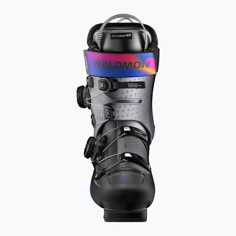 Women's ski boots Salomon S/Pro Supra Dual Boa 115 W black/beluga met./beetroot purple 8