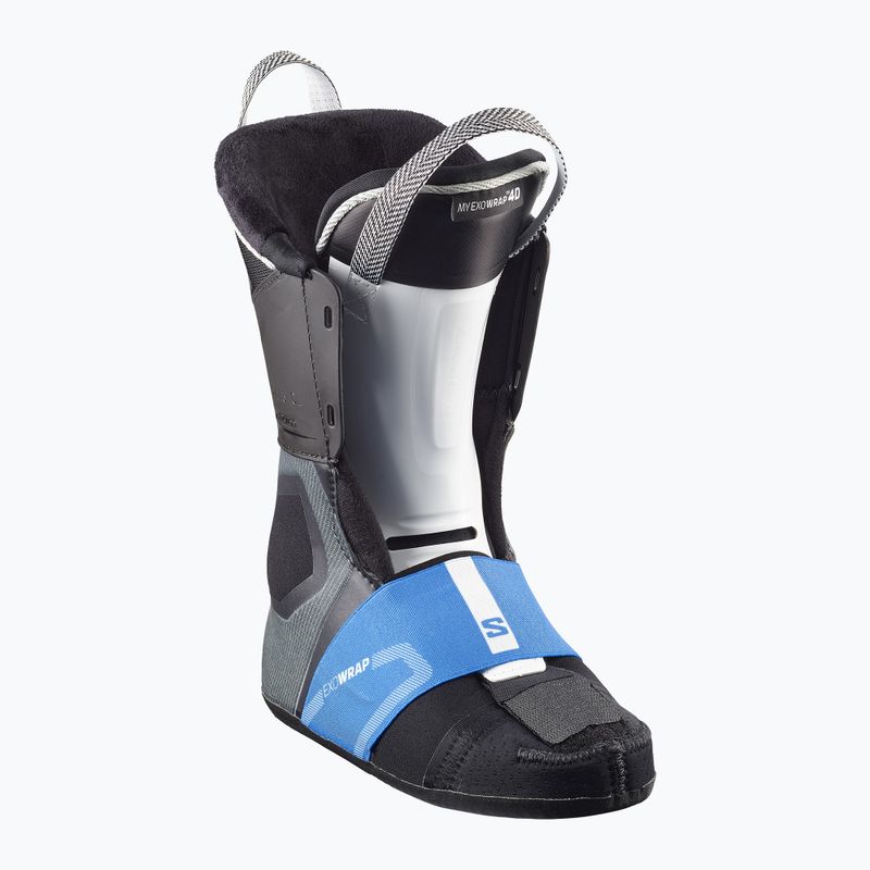 Women's ski boots Salomon S/Pro Supra Dual Boa 115 W black/beluga met./beetroot purple 10