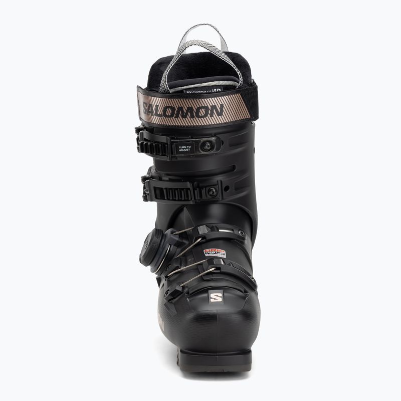 Women's ski boots Salomon S/Pro Delta Boa 95 W GW black/black/pink gold metallic 3