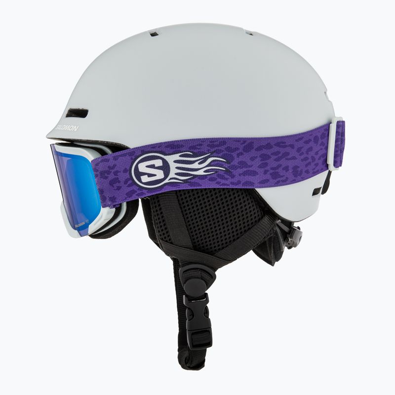 Children's ski helmet Salomon Player Combo + Goggles XV Jr ice flow/ice flow mid blue 3