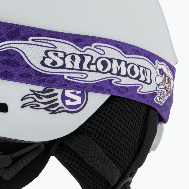 Children's ski helmet Salomon Player Combo + Goggles XV Jr ice flow/ice flow mid blue 7