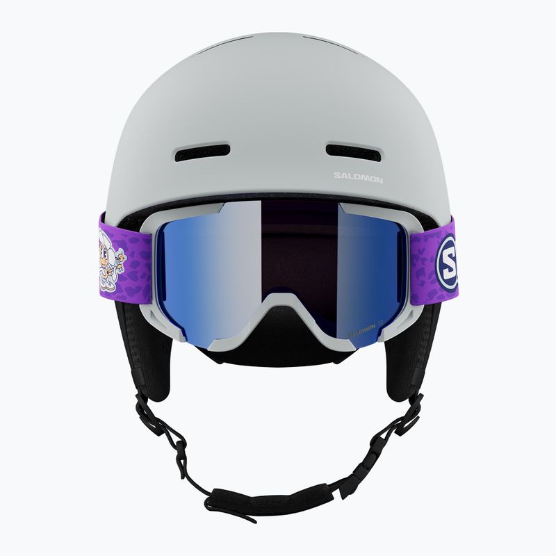 Children's ski helmet Salomon Player Combo + Goggles XV Jr ice flow/ice flow mid blue 4