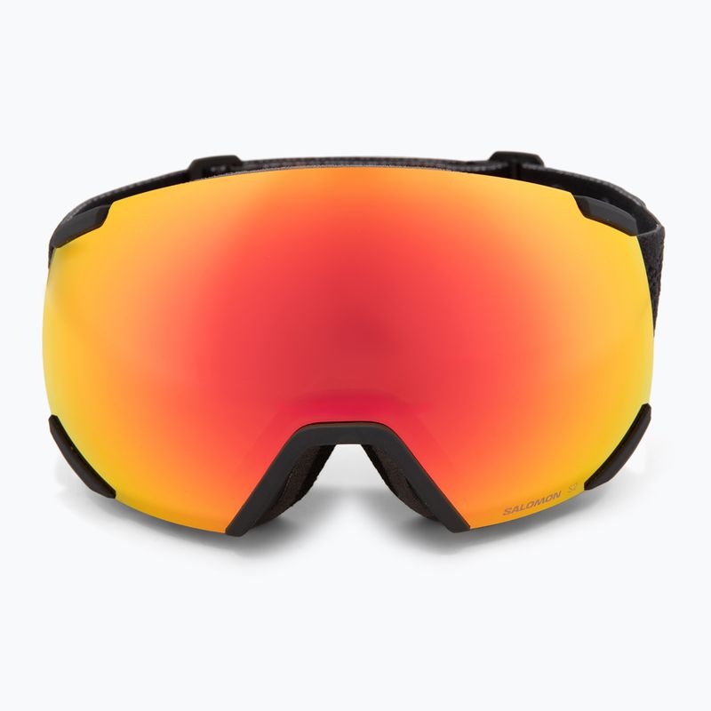 Children's ski goggles Salomon Radium black/mi mid red 2
