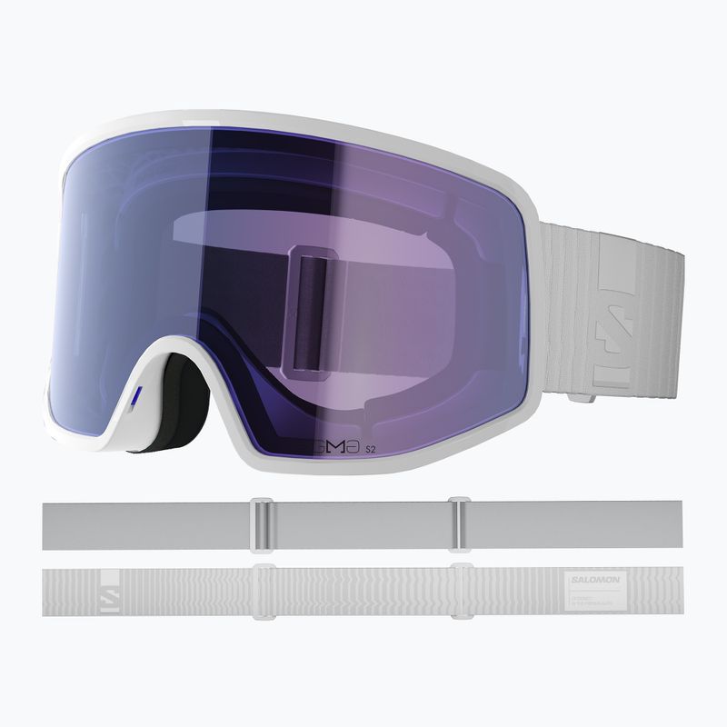 Ski goggles Salomon Sentry Pro Sigma white/sigma ice blue 5