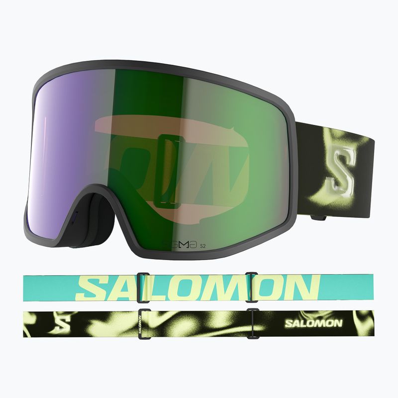 Ski goggles Salomon Sentry Pro Sigma black/sigma emerald 5