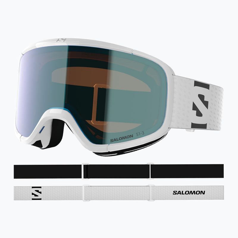 Ski goggles Salomon Aksium 2.0 Photo white/photo mi blue 5