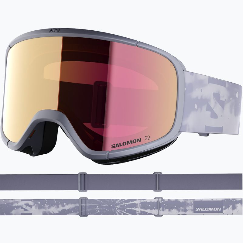 Ski goggles Salomon Aksium 2.0 S2 blue granite/ml ruby 2