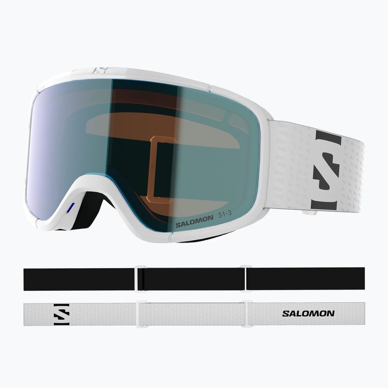 Ski goggles Salomon Aksium 2.0 S Photo white/photo ml blue 5