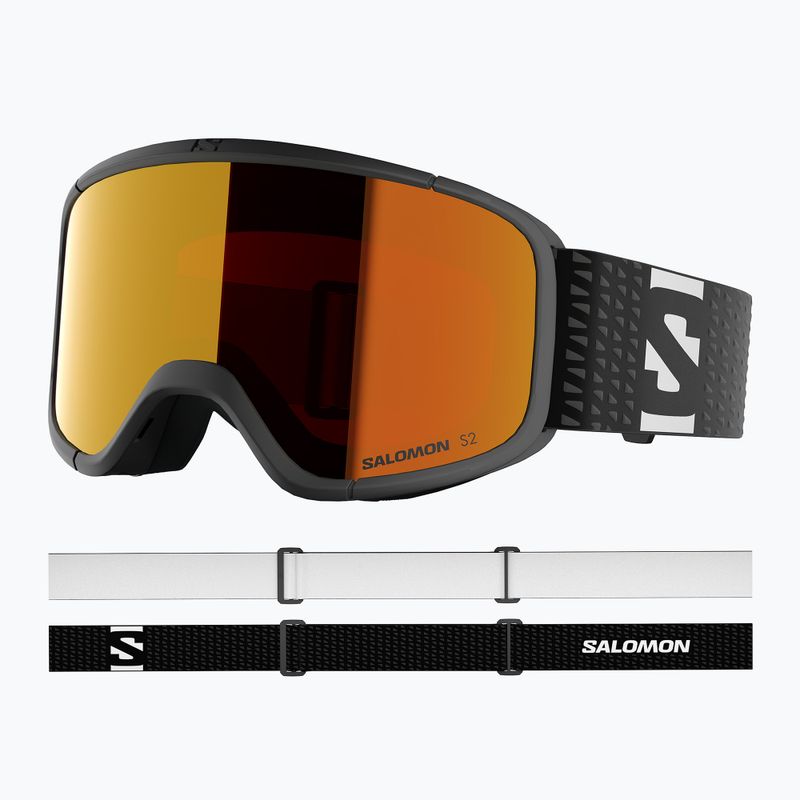 Ski goggles Salomon Aksium 2.0 S black/ml mid red 5