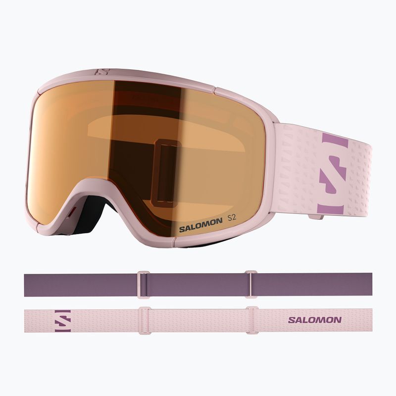 Ski goggles Salomon Aksium 2.0 S acces heavenly pink/flash toric orange 5
