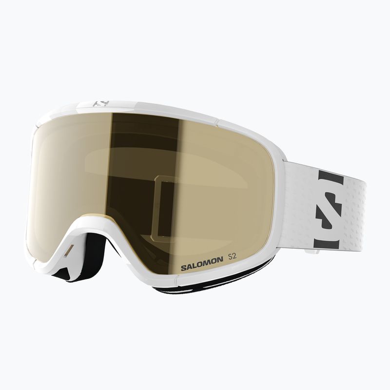 Children's ski goggles Salomon Lumi Acces Jr white/flash gold 5