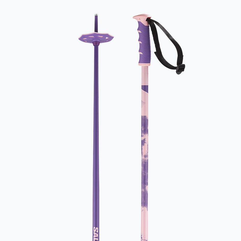 Ski poles Salomon Steep purple/pink