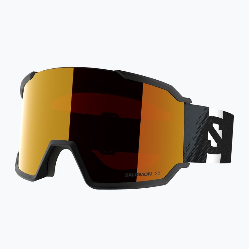 Salomon S/View 3 ski goggles black/ml mid red