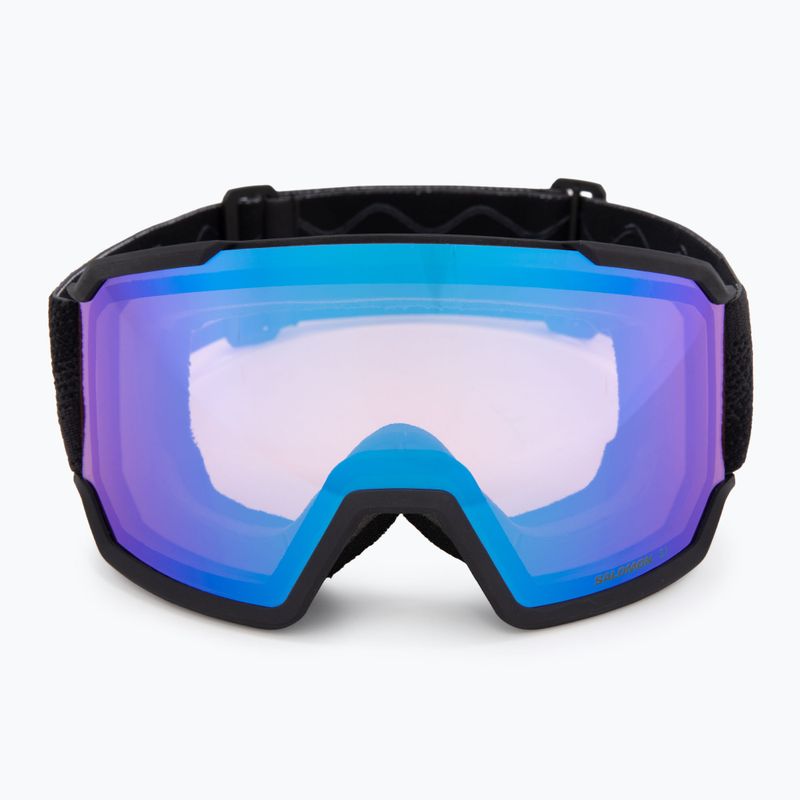 Ski goggles Salomon S/View 3 black/ml light blue 2