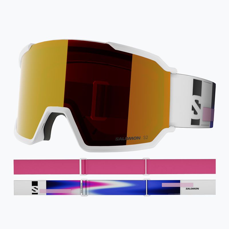 Ski goggles Salomon S/View 3 white/ml mid red 5