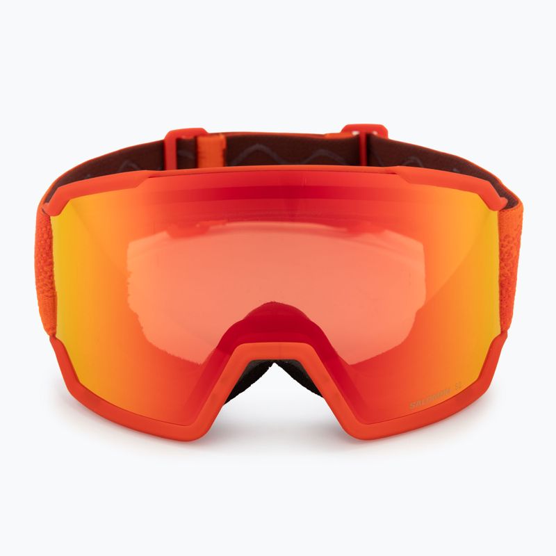 Ski goggles Salomon S/View 3 cherry tomato/ml mid red 2