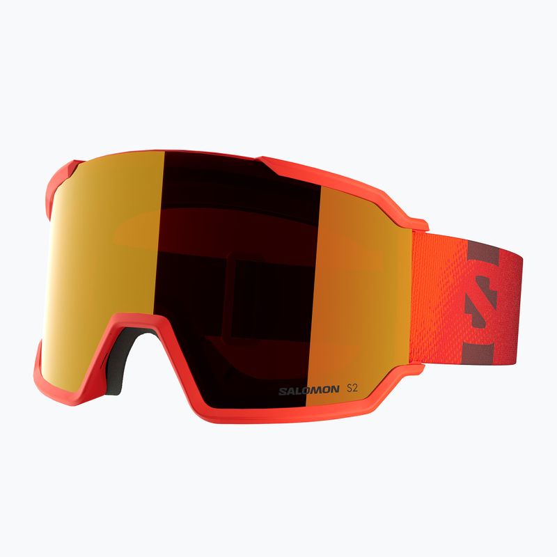Ski goggles Salomon S/View 3 cherry tomato/ml mid red