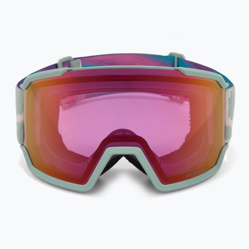 Ski goggles Salomon S/View 3 iceberg green/ml ruby 2