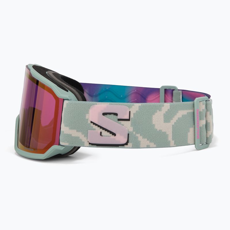 Ski goggles Salomon S/View 3 iceberg green/ml ruby 4