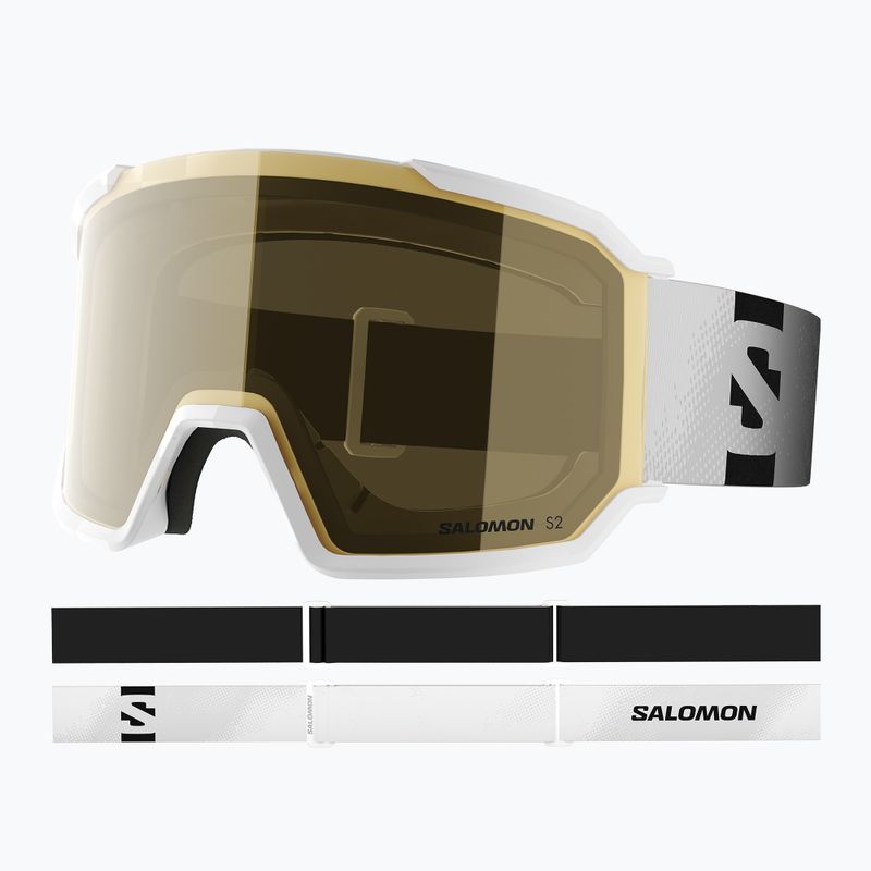 Ski goggles Salomon S/View 3 Access white/flash gold 5