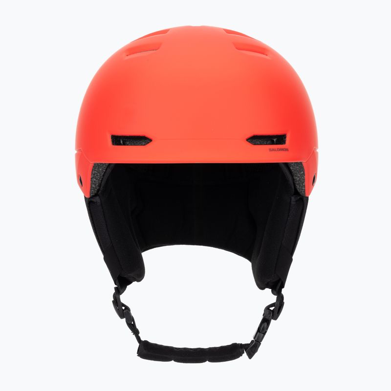 Children's ski helmet Salomon Husk Jr cherry tomato 2