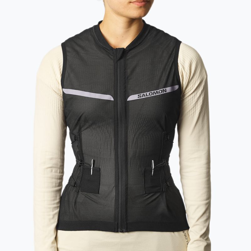 Women's ski vest Salomon Flexcell Pro black