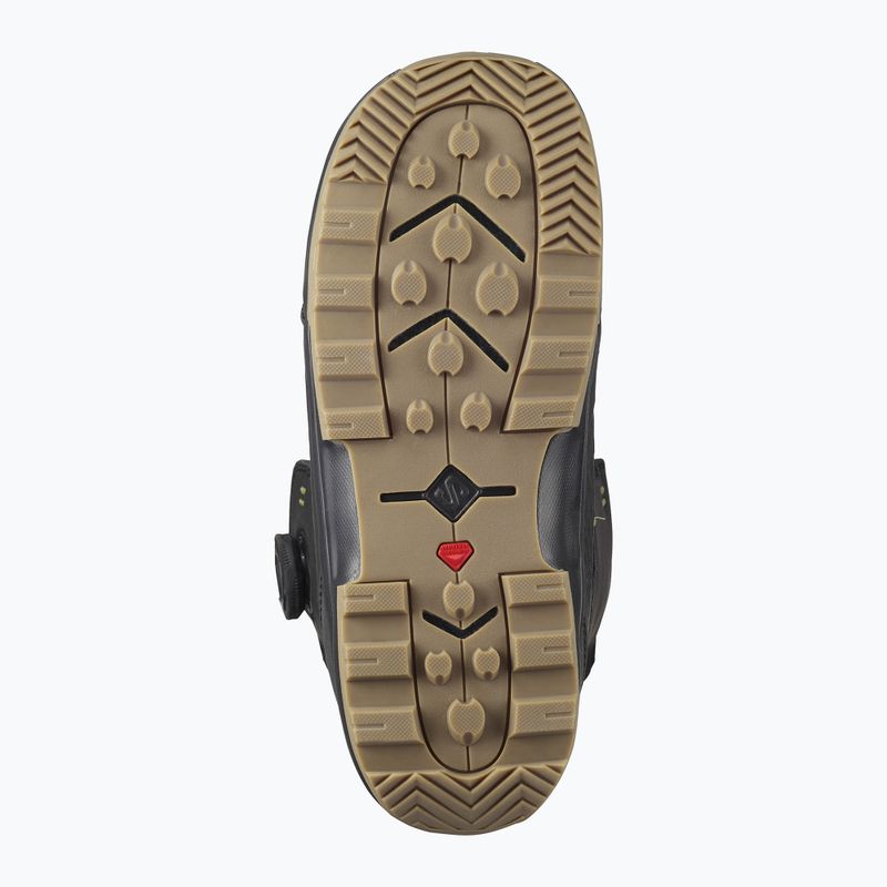 Men's snowboard boots Salomon Echo Dual Boa black/black/deep lichen green 7