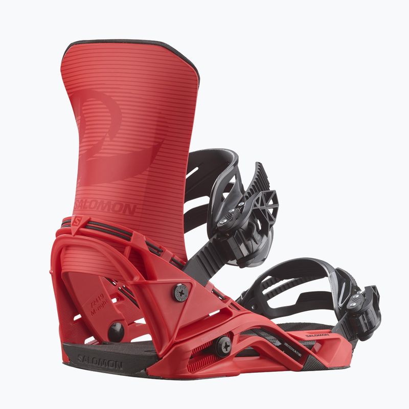 Men's snowboard bindings Salomon District fiery red 2