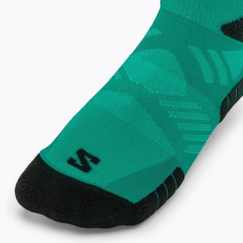 Socks Salomon Aero Crew dynasty green/waterfall 4