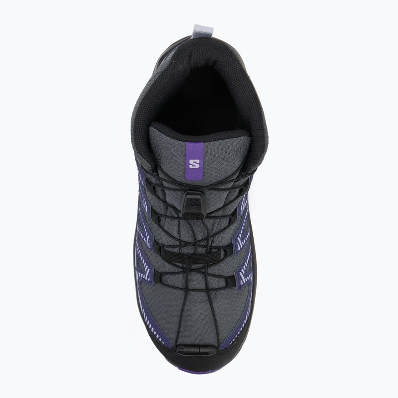 Children's hiking boots Salomon XA Pro V8 MID WP turbulence / black / liberty 5