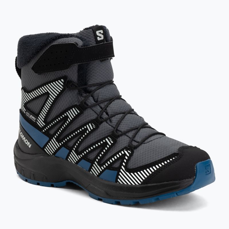 Children's hiking boots Salomon XA Pro V8 Winter Waterproof turbulence / black / dark blue