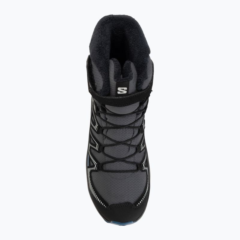 Children's hiking boots Salomon XA Pro V8 Winter Waterproof turbulence / black / dark blue 5