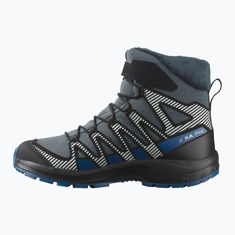 Children's hiking boots Salomon XA Pro V8 Winter Waterproof turbulence / black / dark blue 2